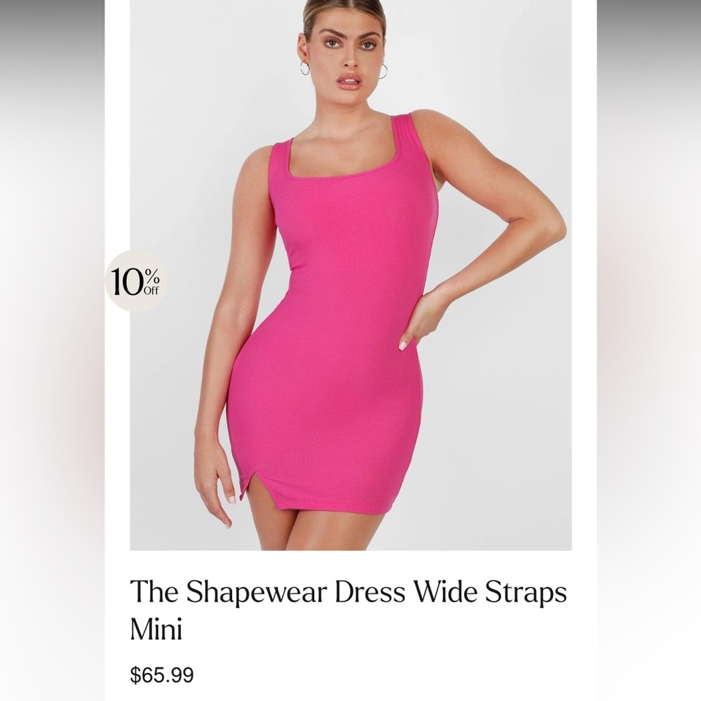 Popilush Shapewear Dress Wide Straps mini